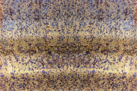 Color photo of metal surfaces with rust and paintの写真素材