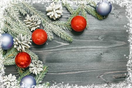 Christmas background for festive decoration and text - Merry Happy New Yearの写真素材