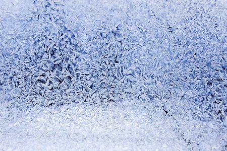 frost patterns on windowの写真素材
