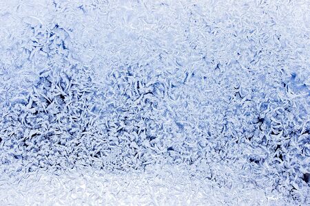 frost patterns on windowの写真素材