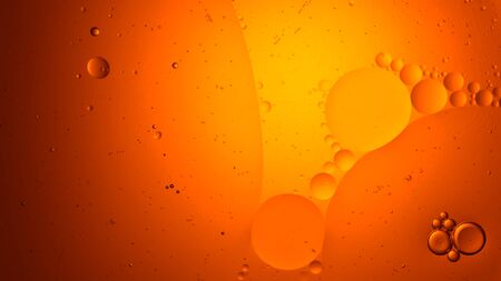 Abstract background of oil mixed with waterの写真素材