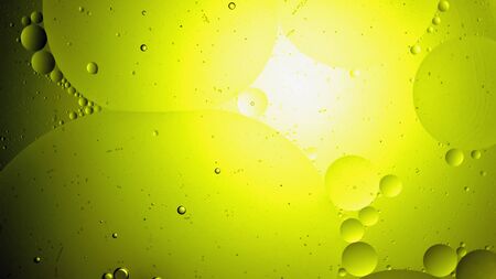 Abstract background of oil mixed with waterの写真素材