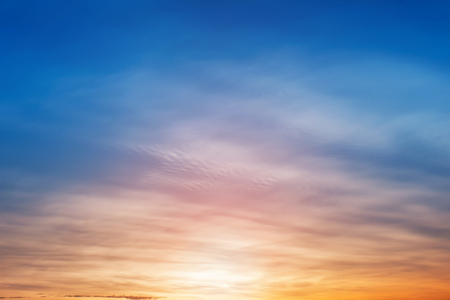 Beautiful sky at sunset timeの写真素材