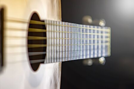 Acoustic guitar. Strings. background