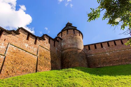 Kremlin in Nizhniy Novgorod, Russian Federation, 12 august 2017.のeditorial素材