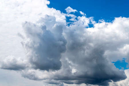 Blue sky with white clouds in sunny day.の写真素材