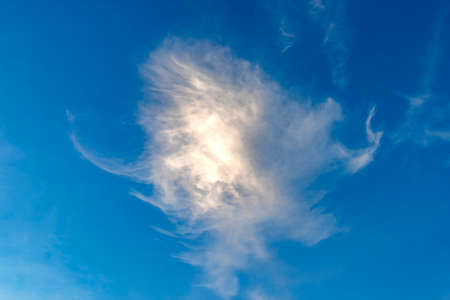 Blue sky with white clouds in sunny day.の写真素材