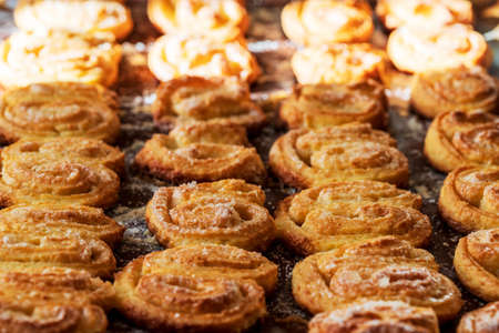 Homemade cookies. Homemade baking. Selective focus.の写真素材