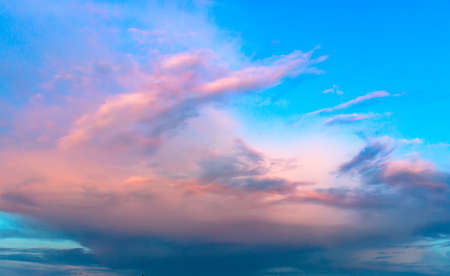 Sky background on sunset. Nature composition.の写真素材