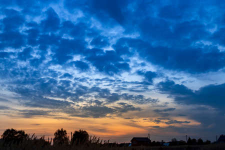 Sky background on sunset. Nature composition.の写真素材