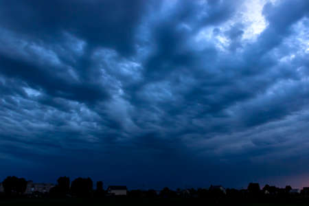 Dramatic skies before hurricane or stormの写真素材