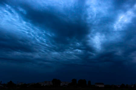 Dramatic skies before hurricane or stormの写真素材
