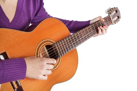 musician playing the guitar.の写真素材