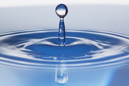Falling drops of water 