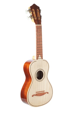 Classical guitar music on a white background 