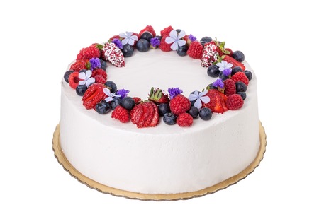 Fruit cream cake.の写真素材
