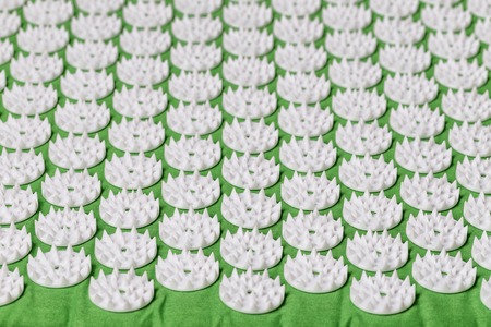 Acupuncture mat for treatment in orthopedics. For spineの写真素材