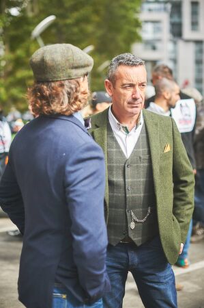Tbilisi / Georgia September 29, 2019 - The Distinguished Gentlemanâ€™s Ride unites classic and...