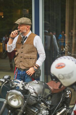 Tbilisi / Georgia September 29, 2019 - The Distinguished Gentlemanâ€™s Ride unites classic and...