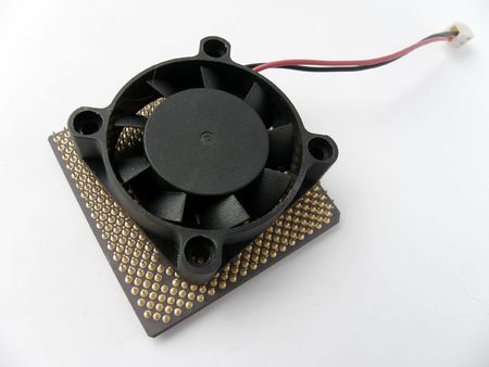 Microprocessor and fan      