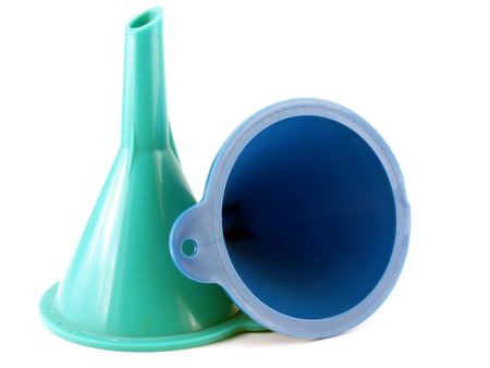 Two color funnelsの写真素材
