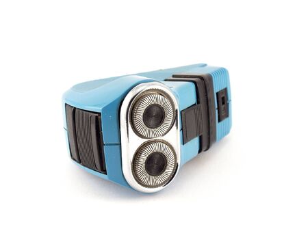 Old shaver, blue color.の写真素材