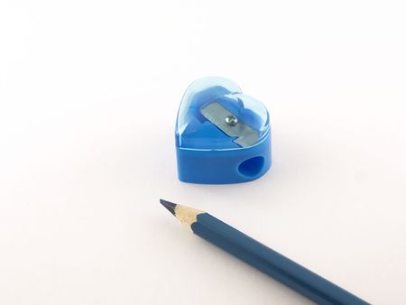 Pencil and tool for sharpeningの写真素材