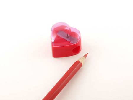 Pencil and tool for sharpeningの写真素材