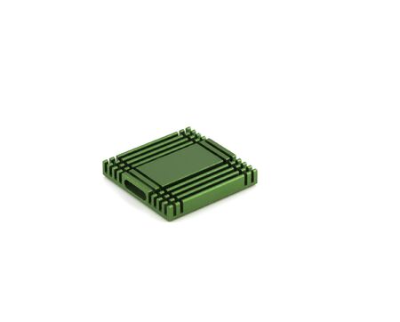 Green radiator for chip (computer).