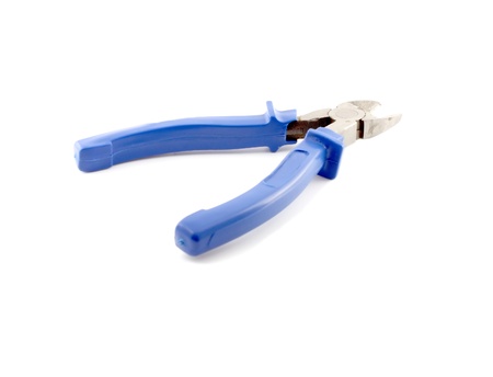 Forceps for metalworker over white.の写真素材