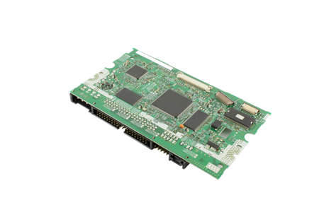 Controller card of CD-ROM drive over white