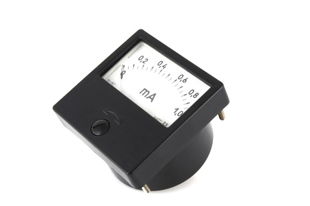 Milliamperemeter over whiteの写真素材