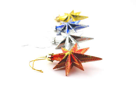 Holiday decoration, color stars for New Year