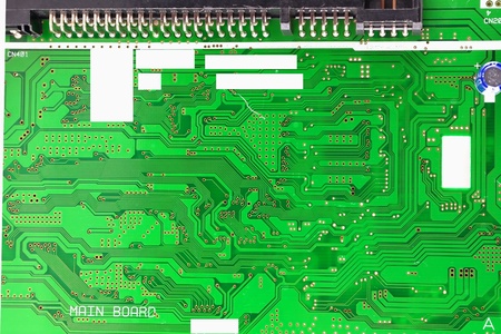 Abstract background with old computer circuit board
