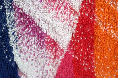 Abstract background. Color towel macro texture. 