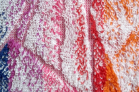 Abstract background. Color towel macro texture. 