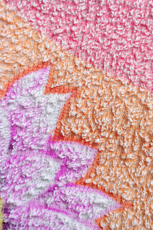 Color towel macro texture. Abstract backgroundの写真素材