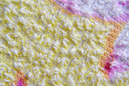 Color towel macro texture. Abstract backgroundの写真素材