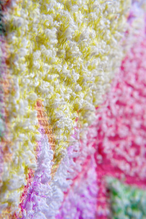 Color towel macro texture. Shallow DOFの写真素材