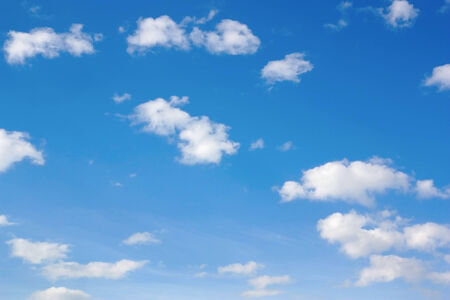 Beautiful blue sky with cloudsの写真素材