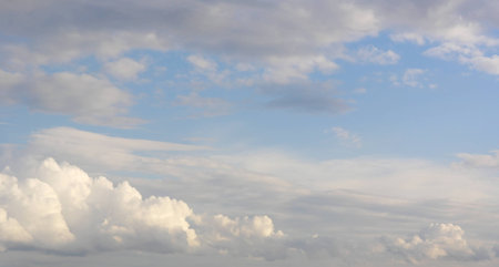 Beautiful blue sky with clouds