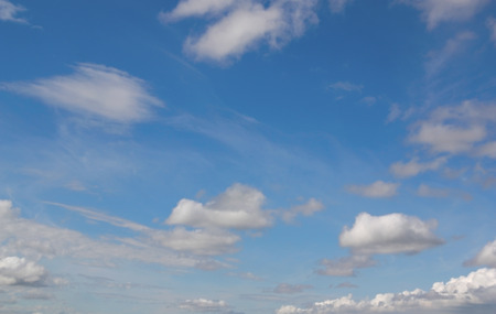 Beautiful blue sky with clouds
