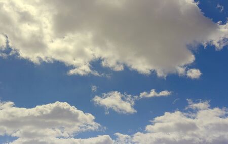 Beautiful blue sky with cloudsの写真素材