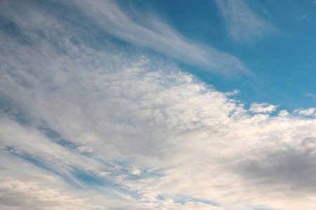 Beautiful blue sky with cloudsの写真素材