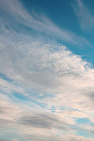 Beautiful blue sky with cloudsの写真素材