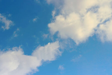 Beautiful blue sky with cloudsの写真素材