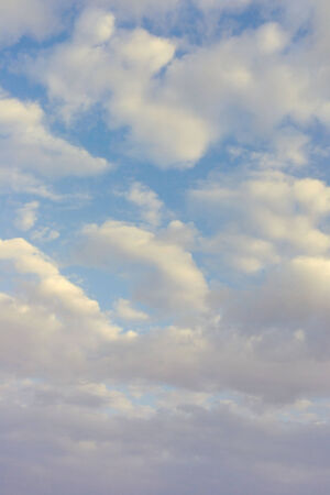 Beautiful blue sky with cloudsの写真素材