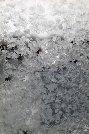 Abstract texture pattern frost on the window