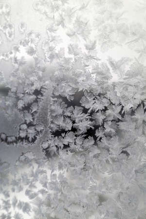 Abstract texture pattern frost on the window