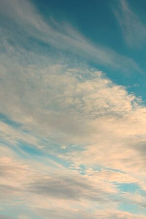 Beautiful blue sky with cloudsの写真素材
